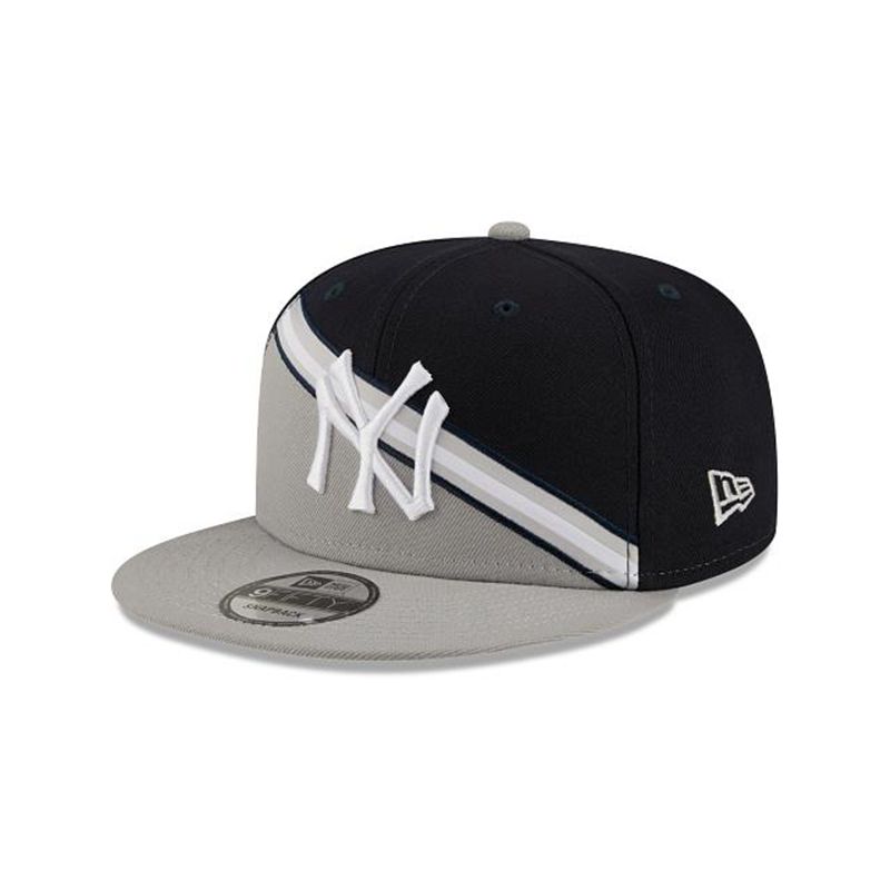 MLB New York Yankees Color Cross 9Fifty Snapback (MOI0530) - Grey New Era Caps